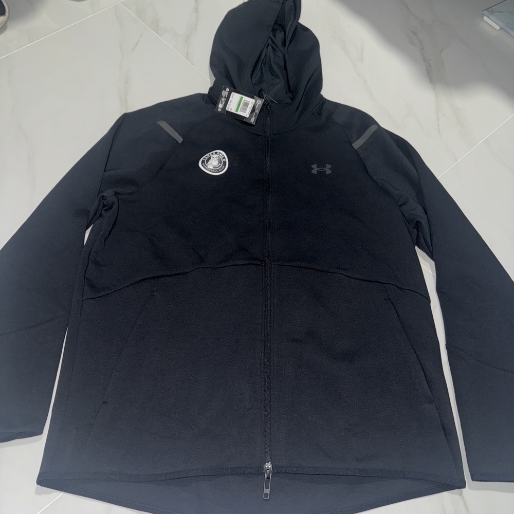 Under Armour UA Unstoppable Fleece Men's Hoodie Black 1379806 Size L New